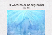 Hot Air Balloons Watercolor Clipart, a Transportation Illustration by AnastasiaWatercolor (Thumbnail 4 of 9)