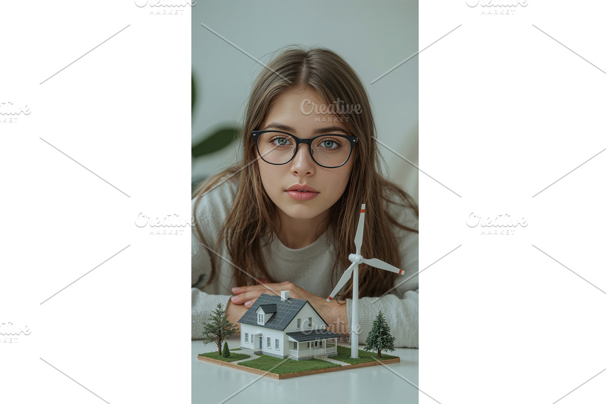 Woman with glasses looking at a, an Illustration by tilialucida