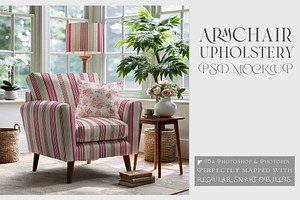 Armchair Upholstery Mockup