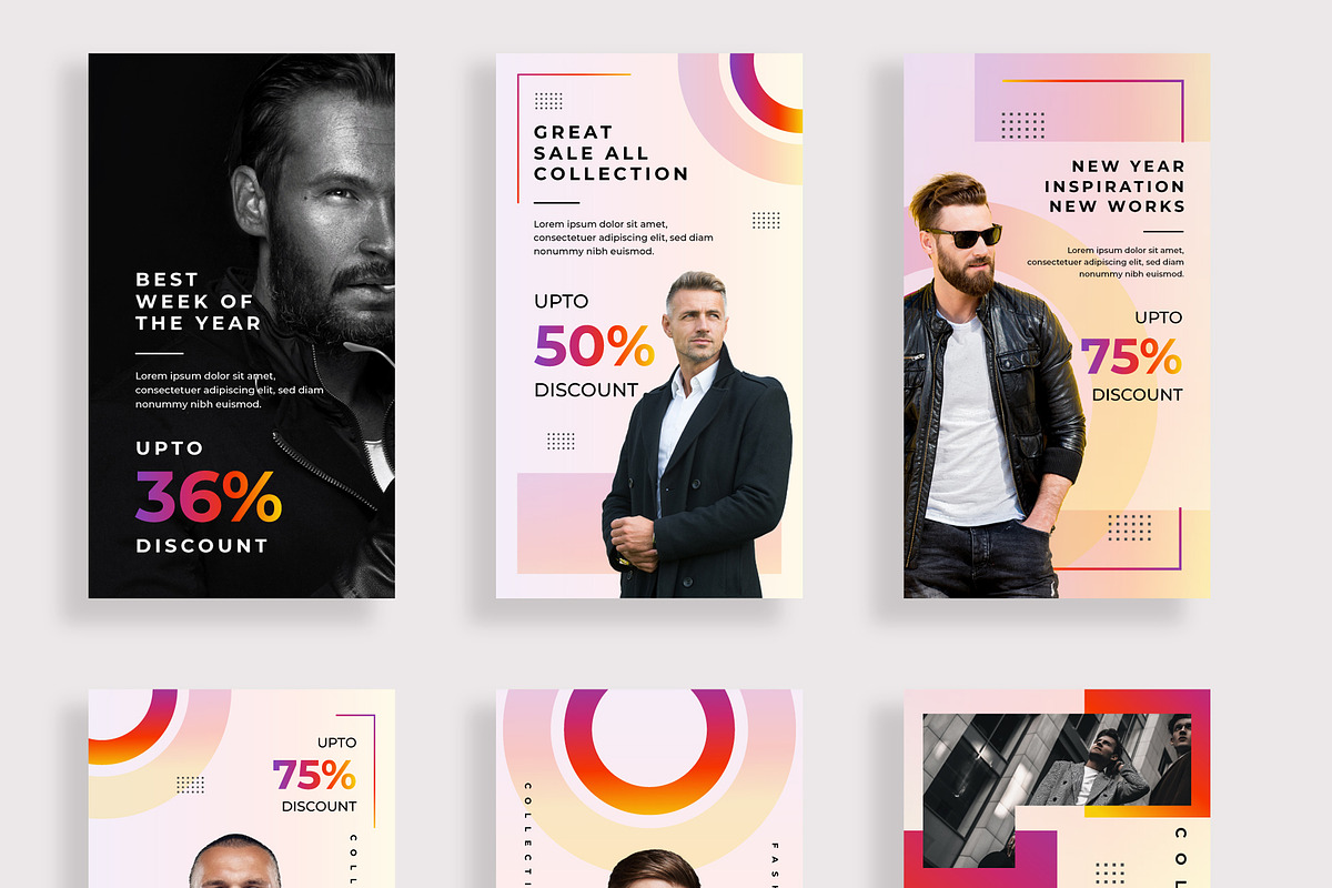 Men's Fashion Instagram Story, a Social Media Template by MightyDesign (Photo 2 of 6)