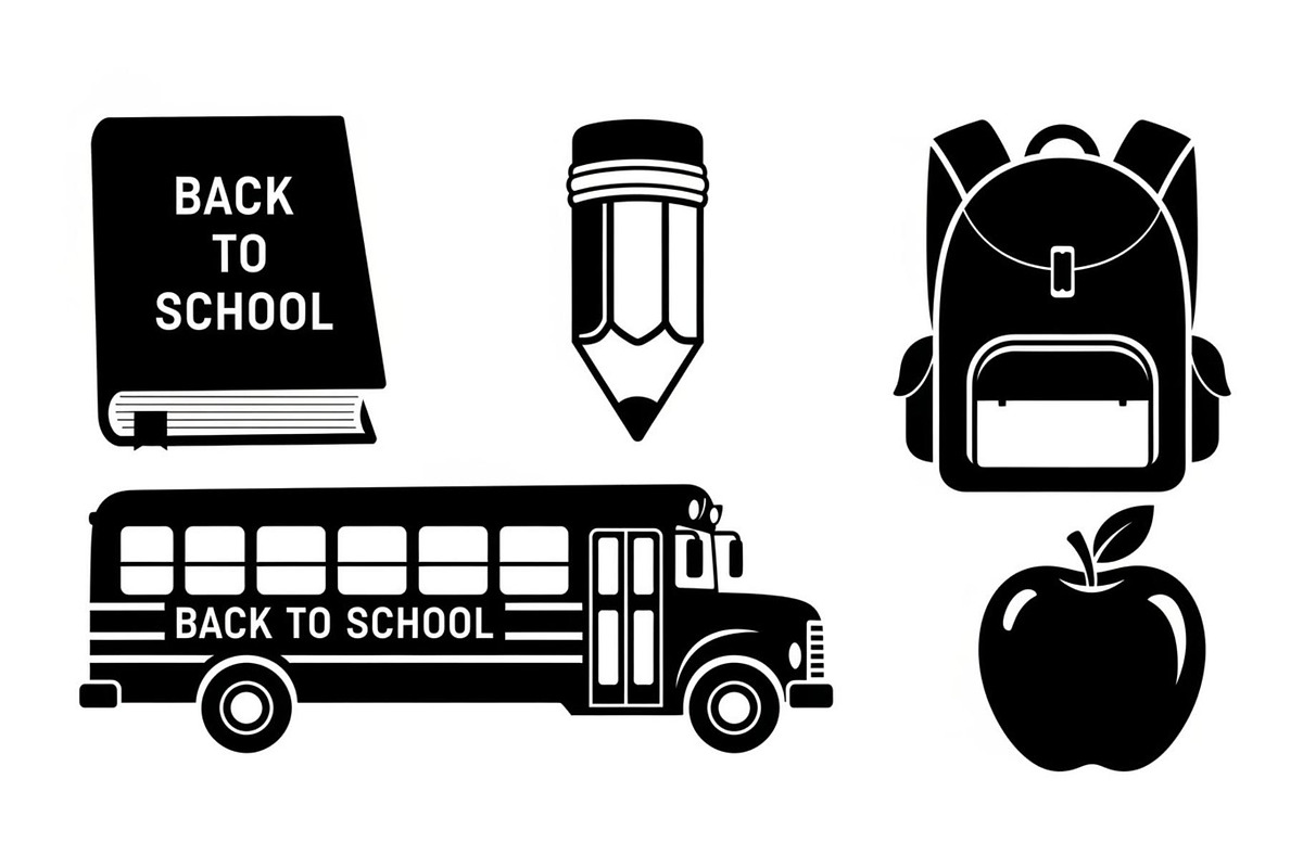 Back To School Silhouette Bundle, an Illustration by Designer_Momina (Photo 35 of 51)