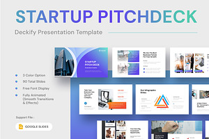 Startup Pitch Deck Google Slides, a Presentation Template by New Coral Design