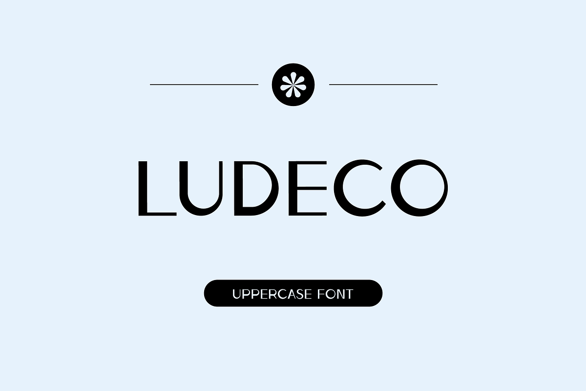 Ludeco Uppercase Modern Display Font, a Sans Serif Font by Wild Ones (Photo 1 of 8)