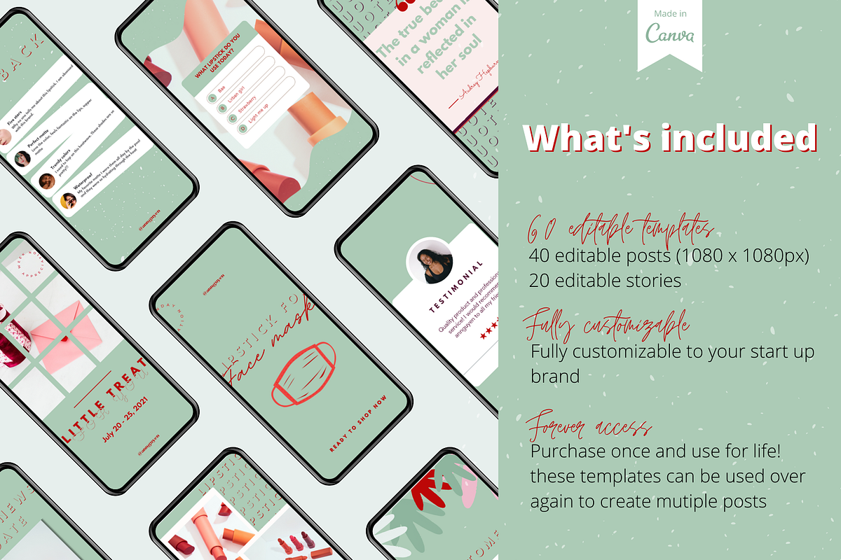 60 Green Candy Instagram tem, a Social Media Template by LemonNguyen (Photo 3 of 6)