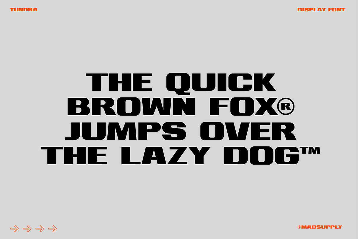 Tundra - Bold Display Font preview 2