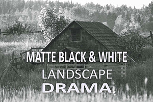 10 Matte B & W Landscape Drama