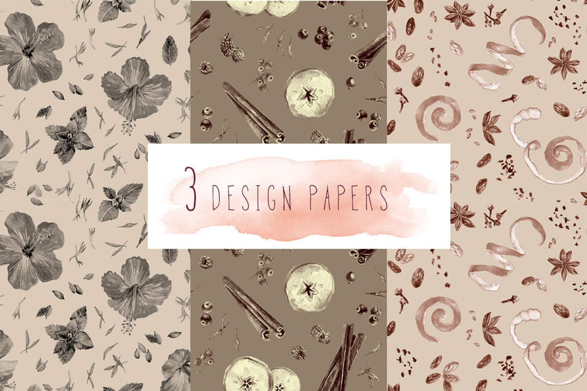 Spices watercolor set, an Illustration by PS_patterns (Photo 4 of 4)