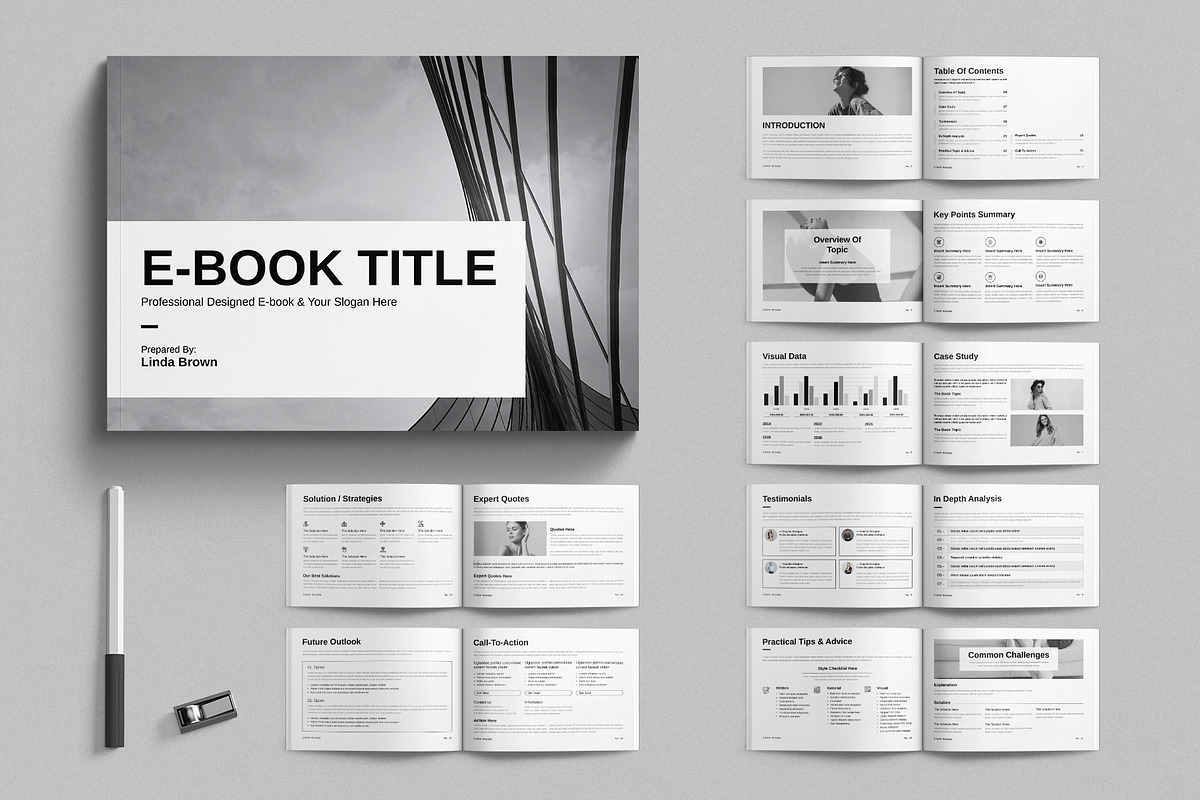 Ebook Template, a Brochure Template by E-Type (Photo 1 of 7)