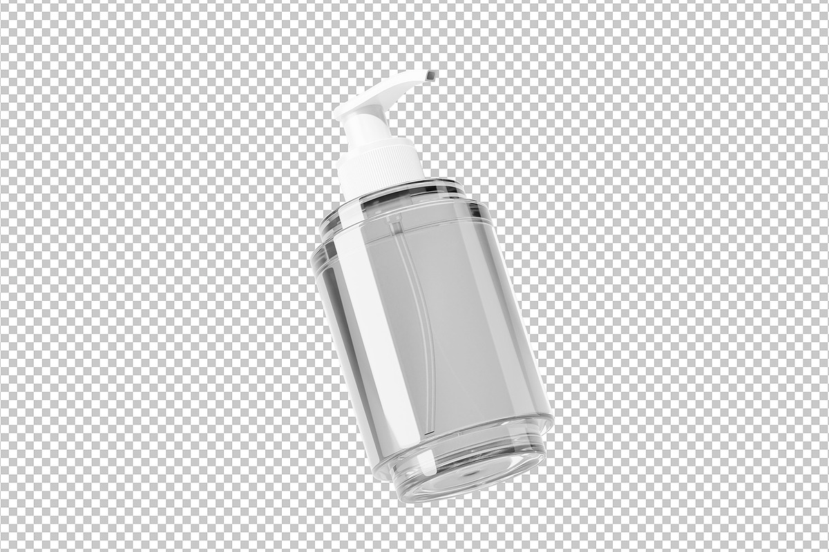Cosmetic Pump Bottle Mockup, a Packaging Mockup by Akebareee (Photo 2 of 3)