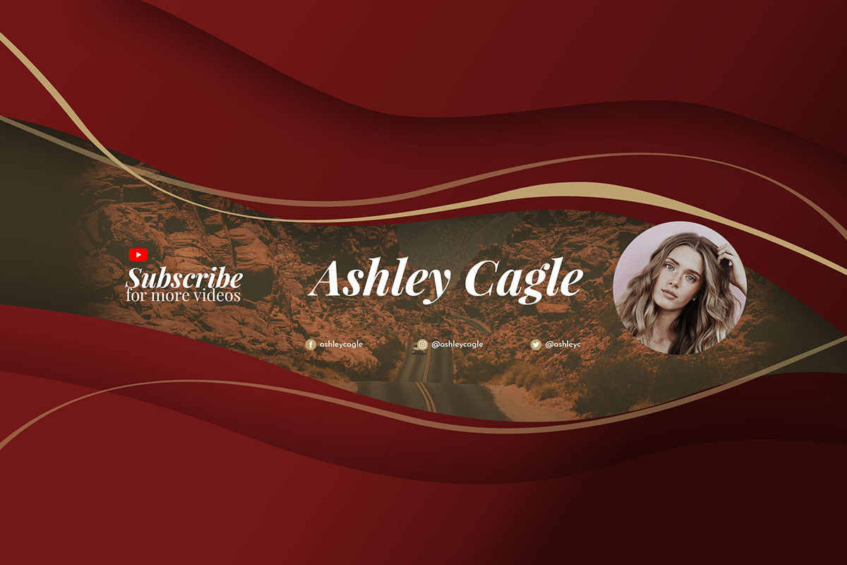 Beauty Vlogger Youtube Channel Art, a Social Media Template by Louds Studio (Photo 4 of 10)