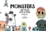 Monsters, an Illustration by Valeri Nick (Thumbnail 1 of 3)