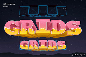 3D Lettering Grids And Brushes