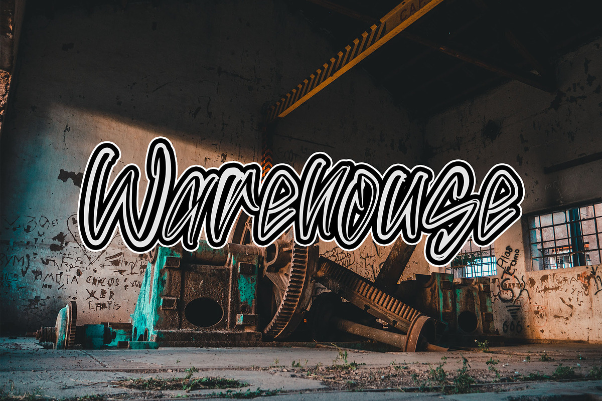 Hollow Ballie - Graffiti Font, a Symbol Font by NTC Graphic (Photo 7 of 9)