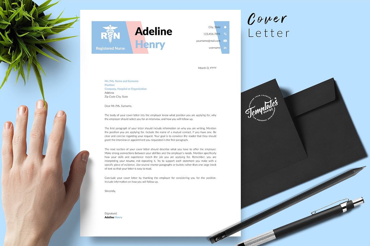 Nurse CV Bundle / Resume - Adeline, a Resume Template by Templates Design Co. (Photo 5 of 17)