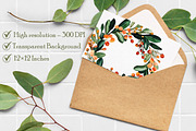 Watercolor Floral Frames Spring PNG, an Illustration by Libby Wishes (Thumbnail 6 of 7)