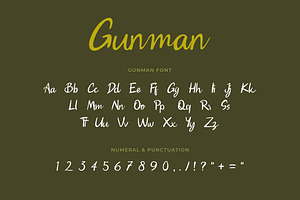 Gunman Handwritten Font