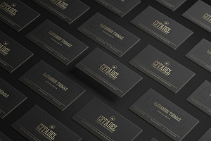 Elegant Gold Business Card