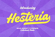 Hesteria Bold Script, a Script Font by Letterhend Studio (Thumbnail 1 of 9)