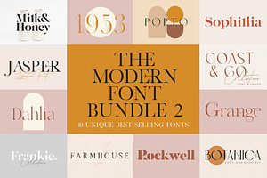 The Modern Font Bundle Vol. 2, a Serif Font by Tropical Type
