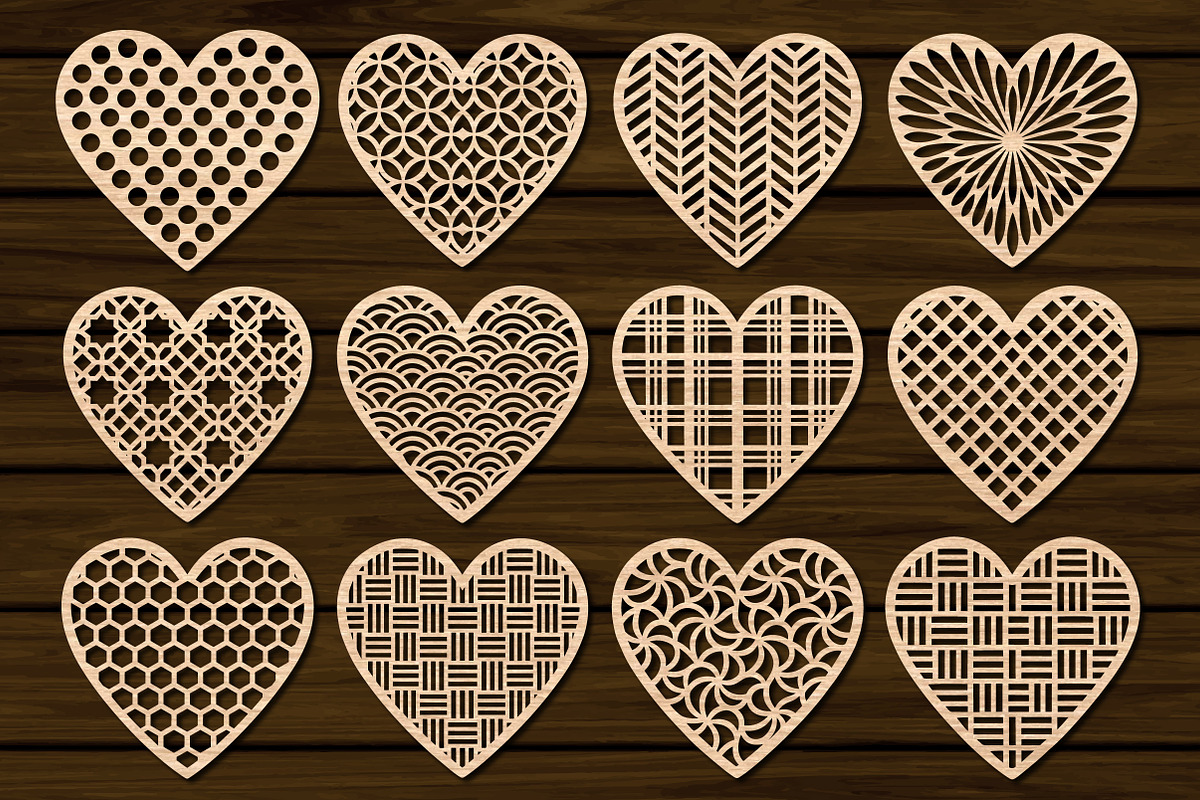 Wooden Heart Coaster SVG Collection, an Object Graphic by Libby Wishes (Photo 2 of 3)