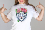 Cute watercolor tigers. Part 7, an Animal Illustration by Watercolor fantasy (Thumbnail 3 of 4)