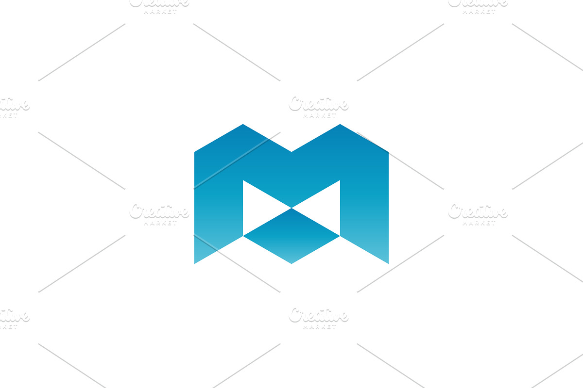 Letter M Modern Logo, a Branding & Logo Template by ganuDESIGN (Photo 2 of 3)