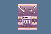 Art Deco Birthday Invitation, a Card Template by Neermana (Thumbnail 2 of 4)