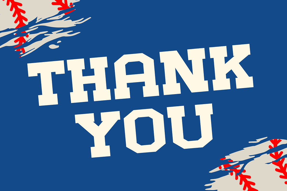 Baseball is a cool sport font, a Script Font by Brown Cupple (Photo 7 of 7)