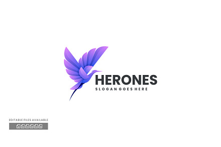 Herones Gradient Colorful Logo