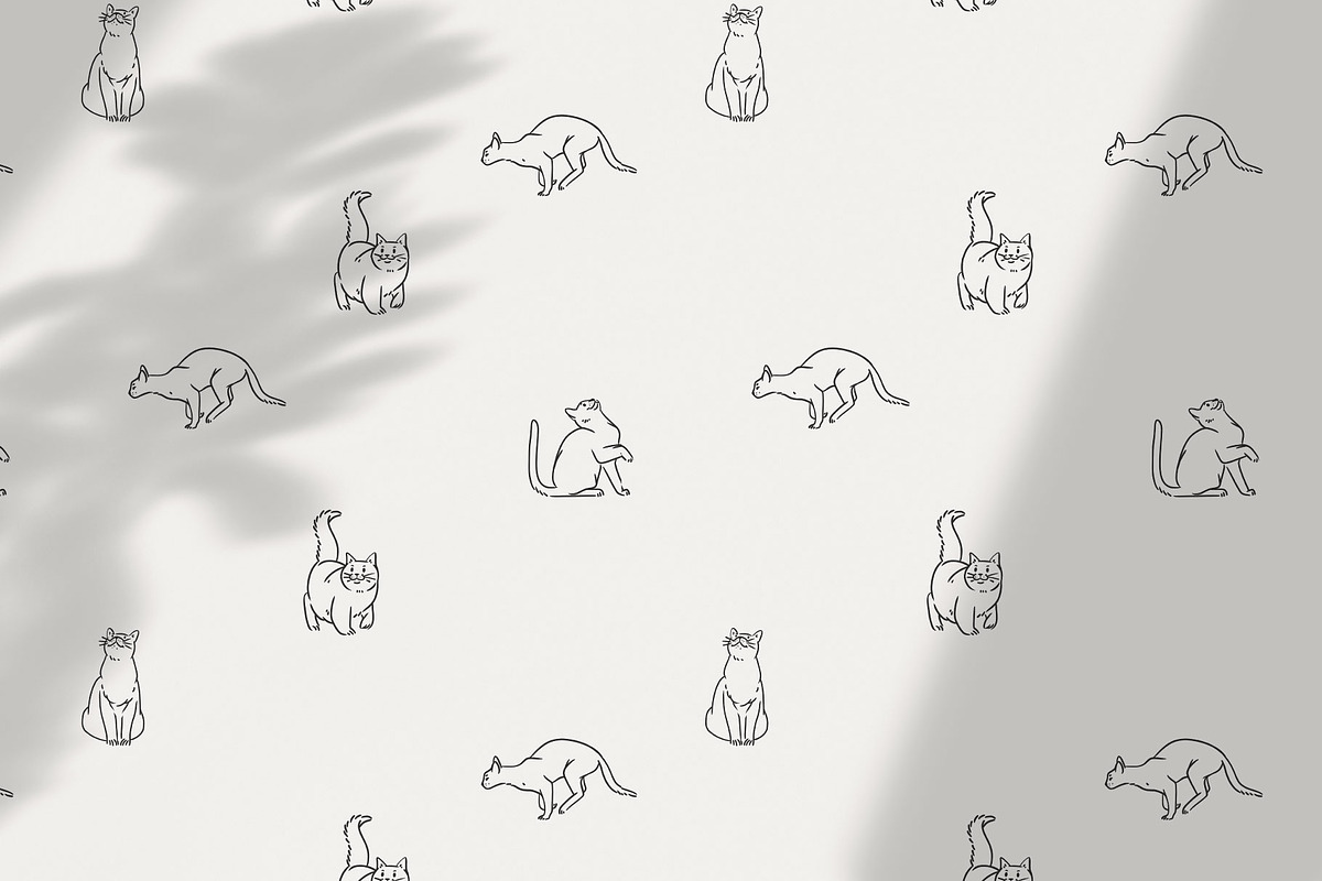 Cute cats set, an Animal Illustration by Anastasy_helter (Photo 6 of 7)