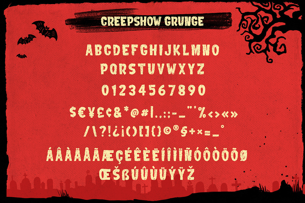 CREEPSHOWHalloween font preview 3