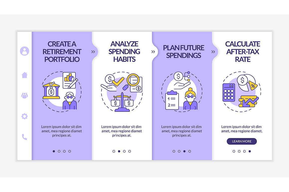 Financial savings vector template, a Templates & Theme by IMG Visuals