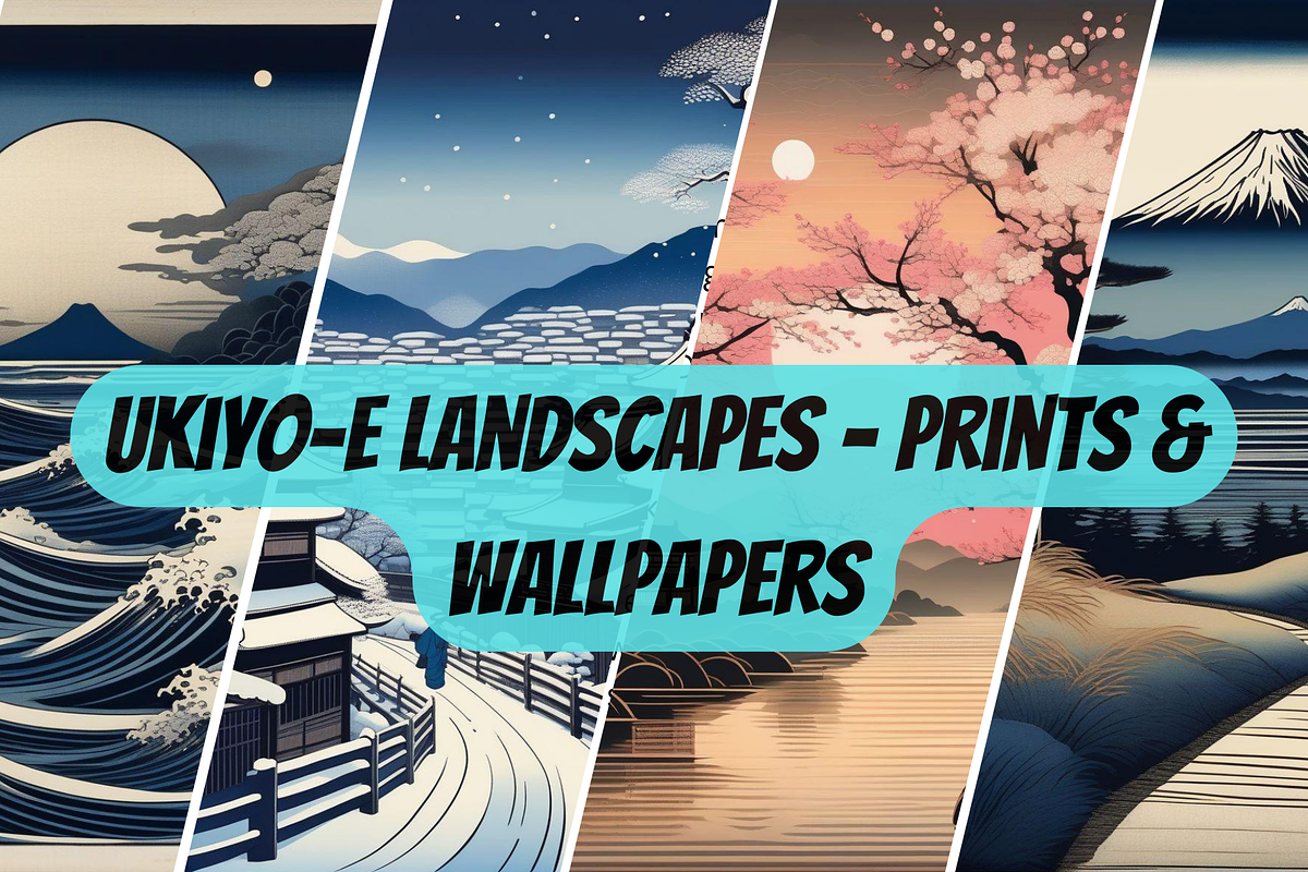 Ukiyo-e Landscapes – Japanese Art, an Illustration by Vandy Fullum (Photo 1 of 5)