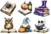 Halloween Reading Clipart, an Illustration by Designworld (Thumbnail 3 of 6)