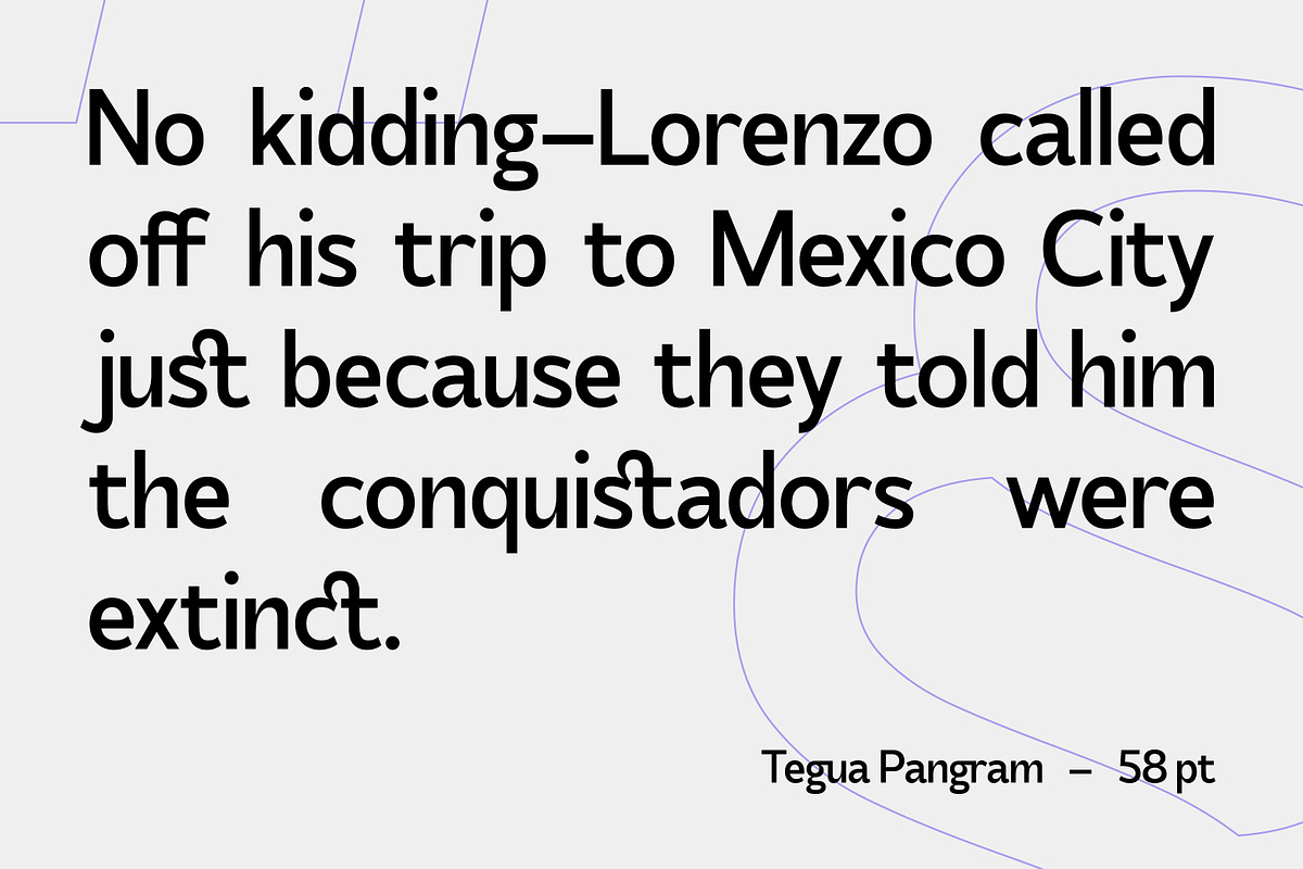 SS Tegua - Modern Sans Font, a Font by Typocracy Studio (Photo 5 of 15)