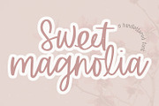 Sweet Magnolia Hand Lettered Font, a Script Font by Dansie Design (Thumbnail 1 of 7)