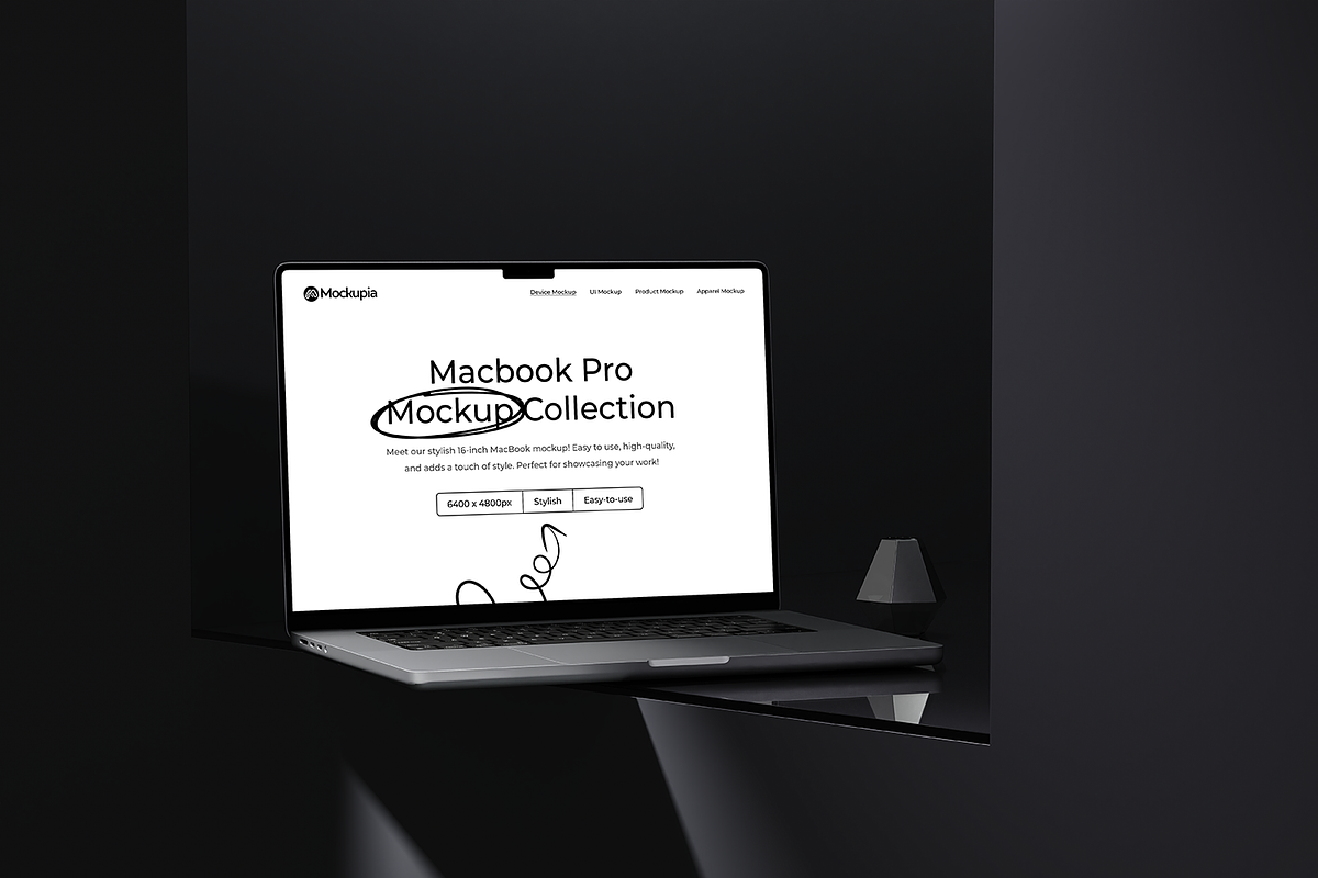 MacBook Pro Mockup, a Mac Mockup by Mockupia (Photo 3 of 9)