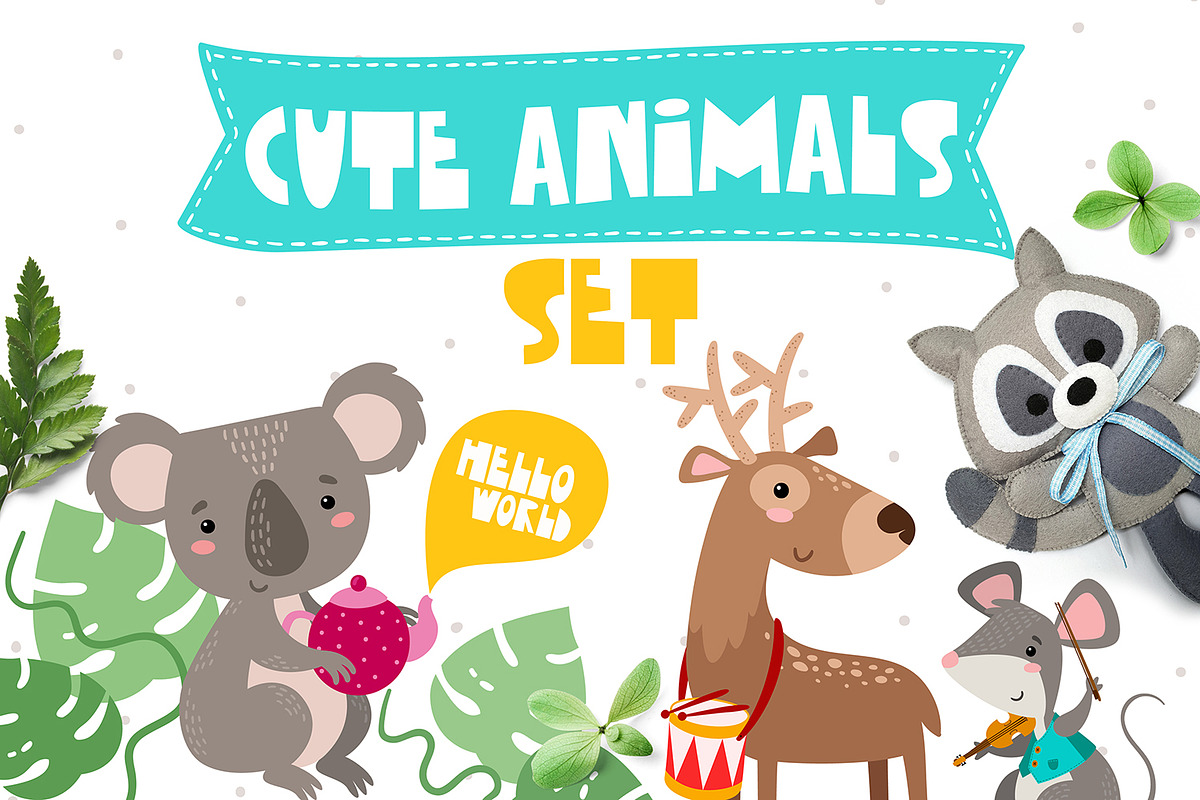 Cute Animals Set, an Animal Illustration by KAZUKA (Photo 11 of 11)