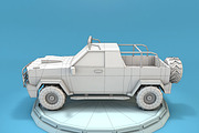 Cartoon Jeep SUV Low Poly 3D Model, a Cars & Vehicle 3D Model by Low Poly Lab (Thumbnail 4 of 7)