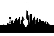 Berlin Skyline Silhouette Bundle, a Graphic by Creativeshirt (Thumbnail 3 of 13)