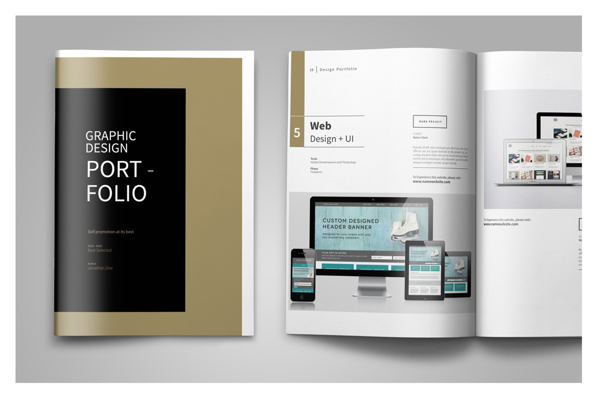 Graphic Design Portfolio Template a Brochure Template by