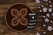 Embroidery Art Brushes For Procreate, a Brush Add-On by bokettori (Thumbnail 11 of 42)