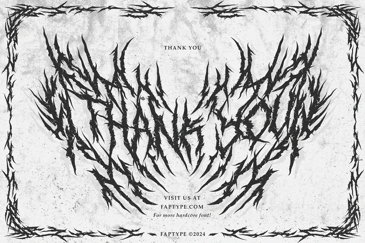 Vermithor | Fierce Black Metal Font, a Blackletter Font by Ardana Creative (Photo 12 of 12)