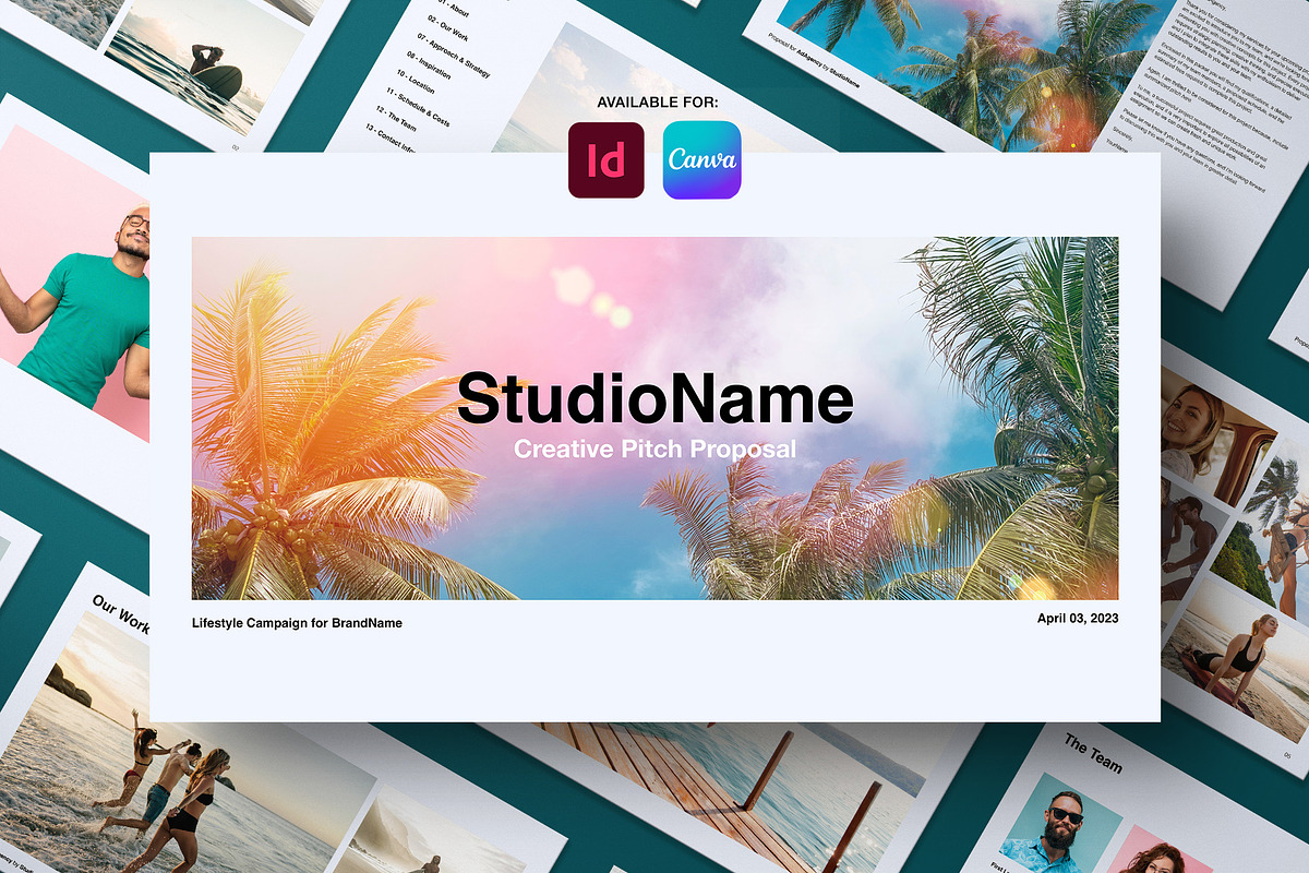 Chroma 1.0 Creative Pitch Template, a Presentation Template by Good Creative Studio (Photo 1 of 7)
