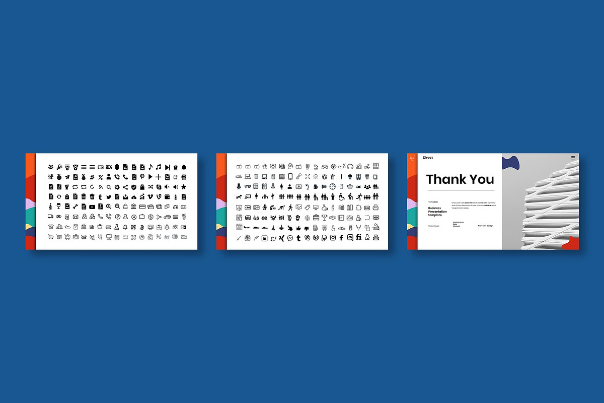 Direct – Business PowerPoint Templat, a Presentation Template by Dens Creative Studio (Photo 6 of 6)