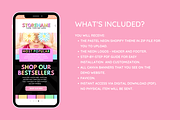 Pastel Neon Shopify Theme, a Shopify Template by SunshineStudioBoutique (Thumbnail 2 of 9)