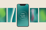 Velvet Jade grainy gradient textures, a Texture Illustration by GapArt (Thumbnail 6 of 7)