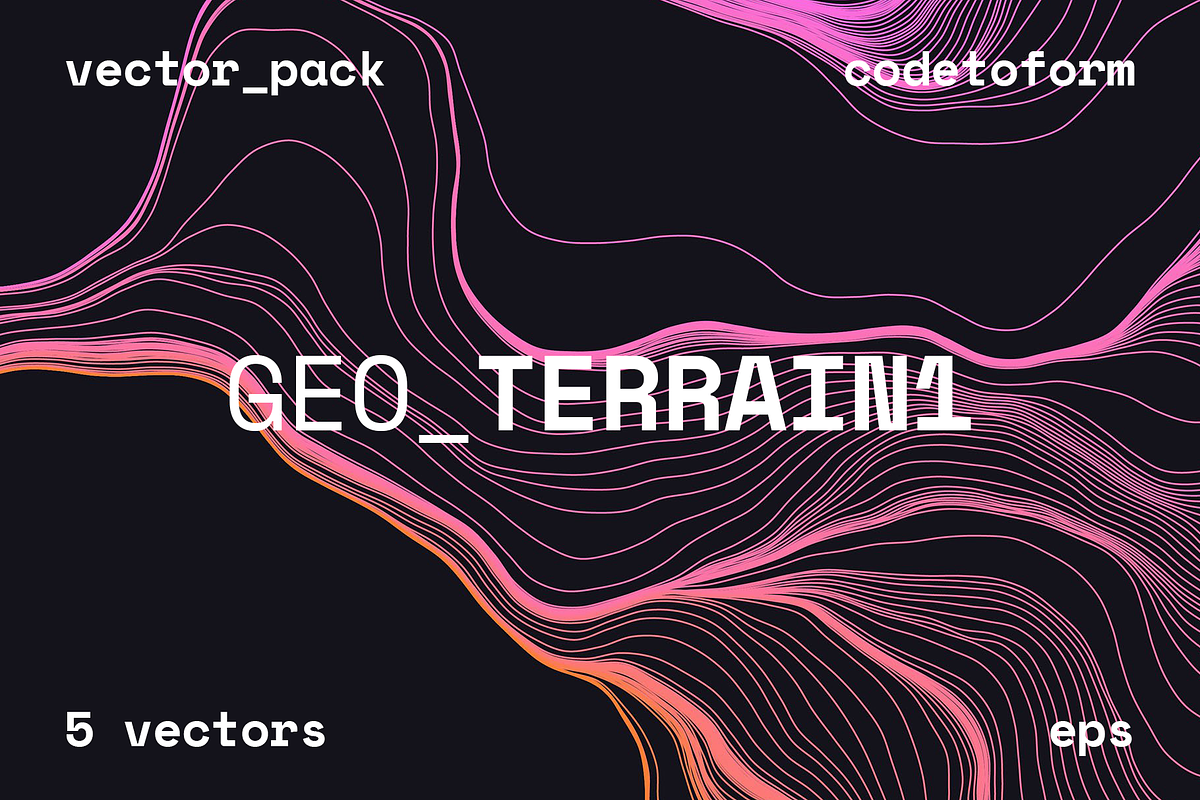 GEO_TERRAIN1 Vector Pack, a Background Graphic by codetoform (Photo 1 of 5)