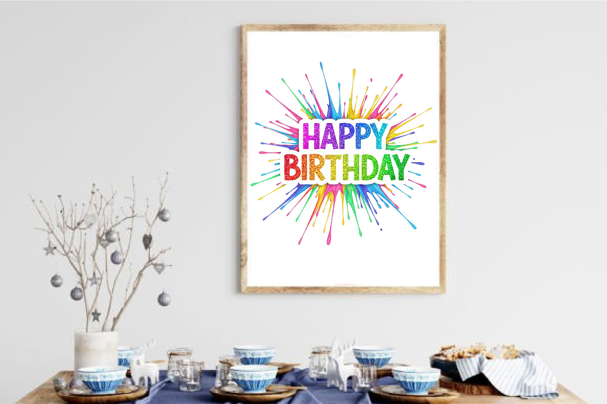 Happy Birthday Png, an Illustration by Design Market (Photo 5 of 8)