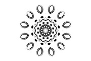 Black and White Mandala Patterns Set, a Decorative Illustration by NJ Himel (Thumbnail 13 of 101)